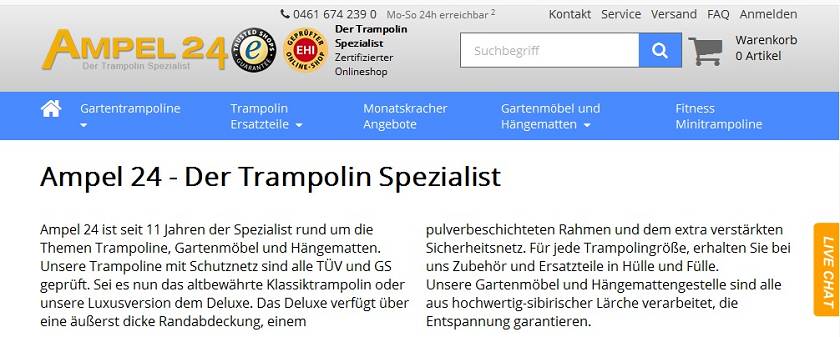Ampel 24 Homepage